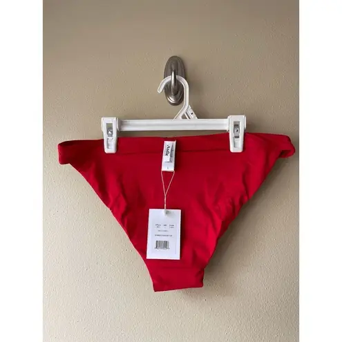 ANDIE  the Banded Cheeky Bottom in Cherry Red Size Large