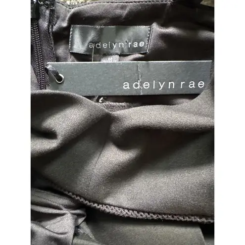 Adelyn Rae NWT Izabella high low sleeveless black sexy Dress medium