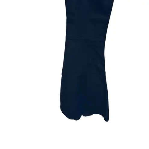 Zenana Outfitters Womens Jeans Flare Leg High-Rise Raw Hem Stretch Denim Black Medium NWT