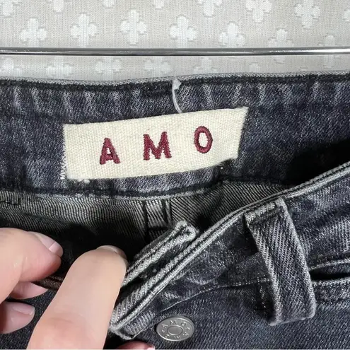 Amo Black Audrey With Snaps Vixen Jeans Size 25