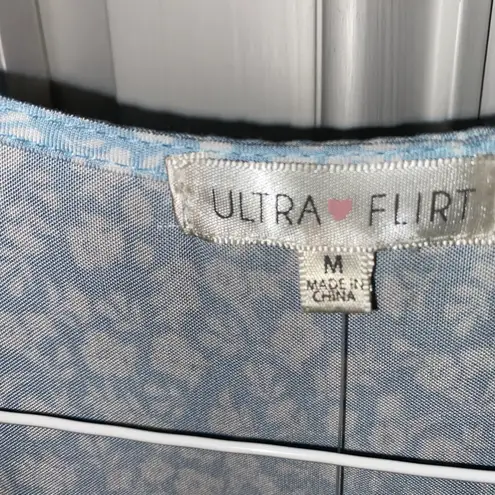 Ultra Flirt Dress Babydoll Floral Tiered size M fairy coquette boho