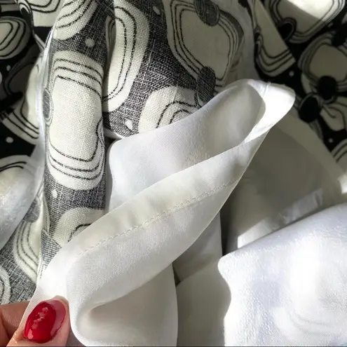 Becky & Max Graphic Print Linen Tank Dress Size 12