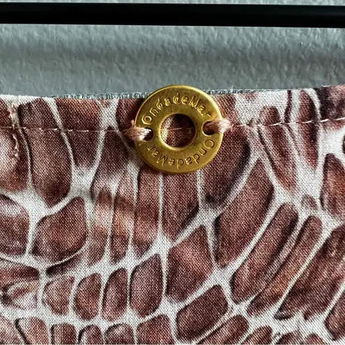 ONDADEMAR AGUSTINA Dress Tunic in Multi Wonder Viper Size Small Mini Dress Red