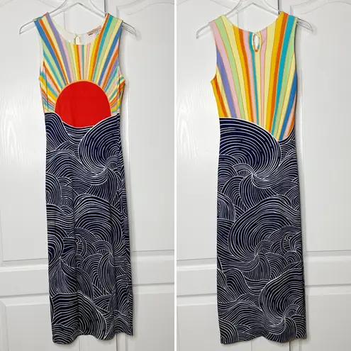 Mara Hoffman NWT Misun Rising Sun Midi Dress Size Medium