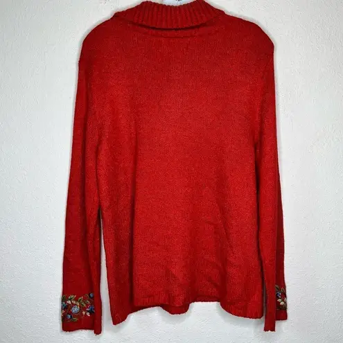 Coldwater Creek ‎ Heart Embroidered Sweater
