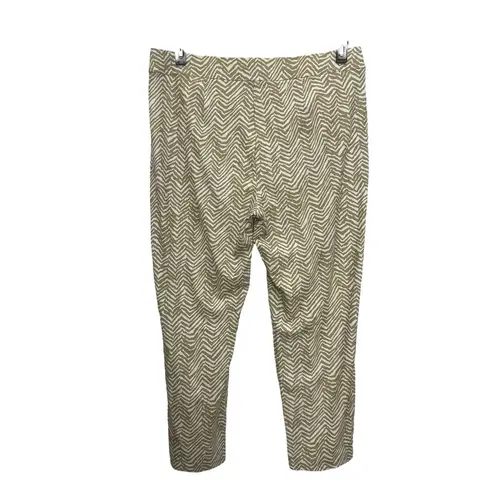 Chico's  Travelers Zebra Print Pants Size 3 US Size 16 Pull On Stretch