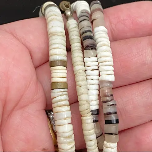 2 Natural Sea Shell Beads Boho Puka Shell Necklace