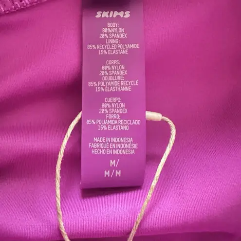 SKIMS Women's Metallic Swim V Waist Pants In Dragonfruit Size Medium NWT