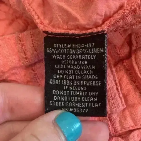 Sanctuary  clothing lose Angeles pink coral striped shorts in size 24