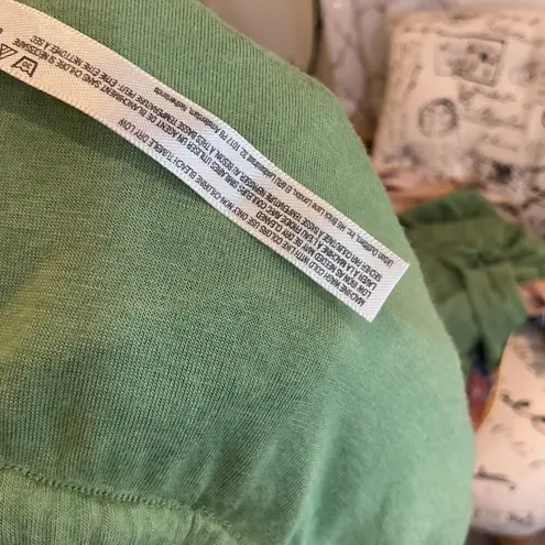 Free People Twyla Piece Set Green Ruffle Trim Strapless Top Shorts Medium