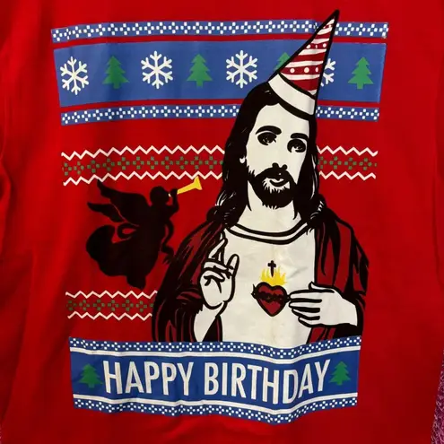 Happy Birthday Jesus Christmas Tshirt size XL