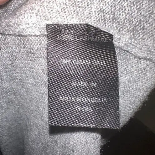 Zoe Boutique Cashmere gray poncho pullover S sweater Gray