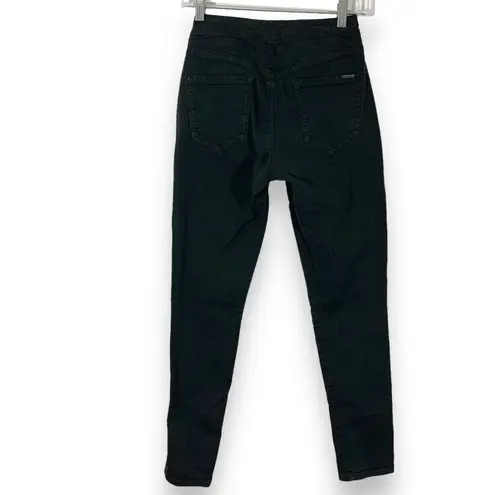 Scotch & Soda Maison Scotch Jolie Vagabonde Button Detail Black Jeans