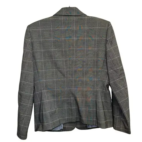 Le Suit Petite Black & White Patterned Skirt Suit