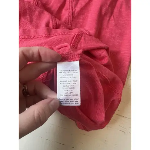 Toad & Co Nena Scoop Neck Dress Size Medium Pink Fit Flare Organic Cotton