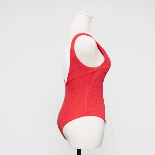 Seafolly Sea Dive Deep V Neck One Piece Swimsuit Red