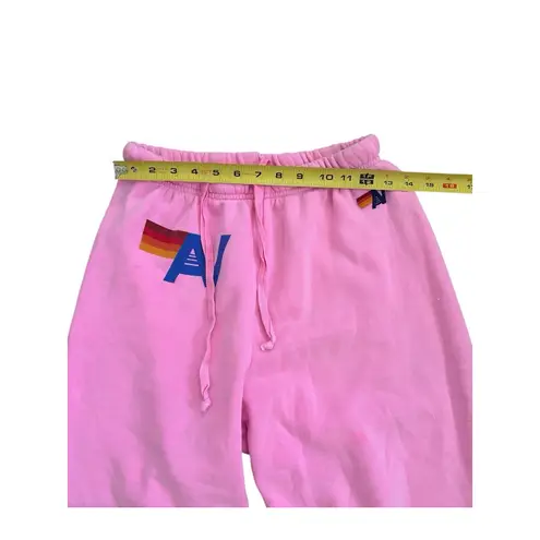 Aviator Nation Logo Sweatpants Women's Neon Pink Size Medium