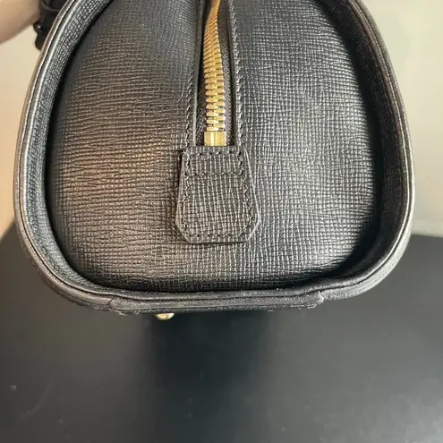 MCM Calfskin Studded Barrel Bag Black - Preowned