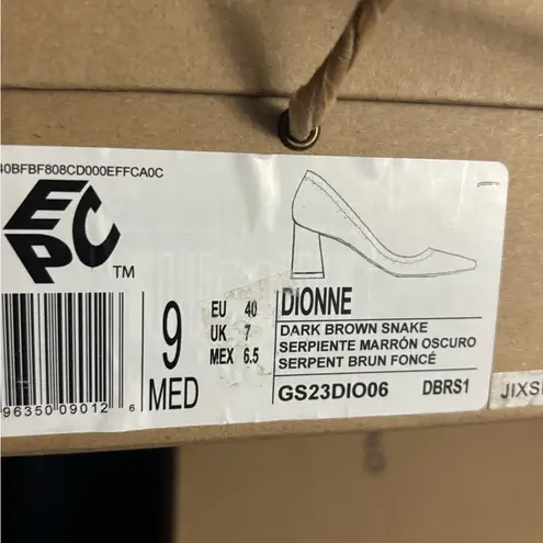 Gentle Souls By Kenneth Cole Dionne Pump brown snake print