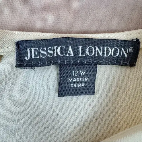 Jessica London short sleeve tie front women’s top size 12W