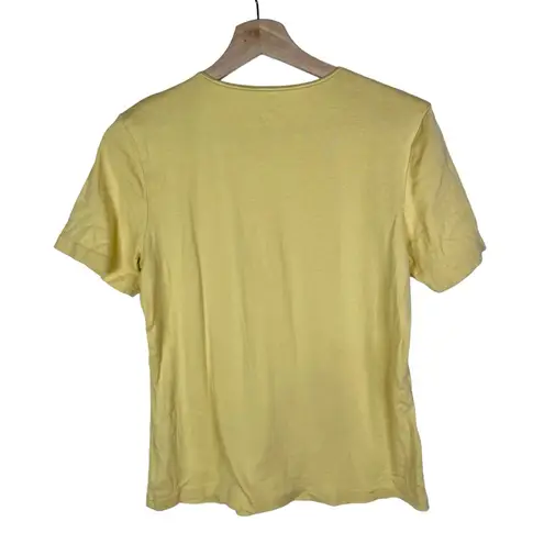 Christopher & Banks  Yellow Y2K Crewneck Short Sleeve T-Shirt M