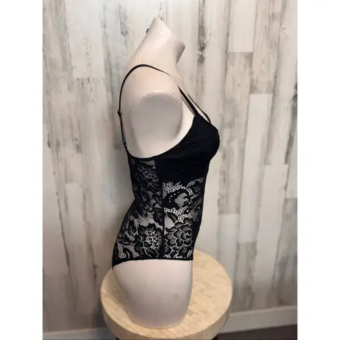 Black Lace Bodysuit | Sexy Floral Lingerie One