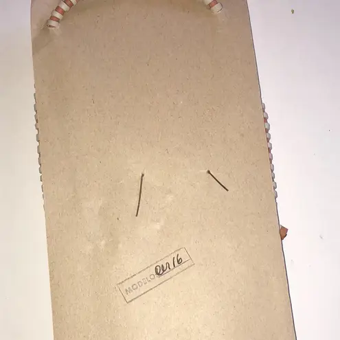 MAKU Brown and Cream Pottery Beaded Boho Necklace and Earring Set