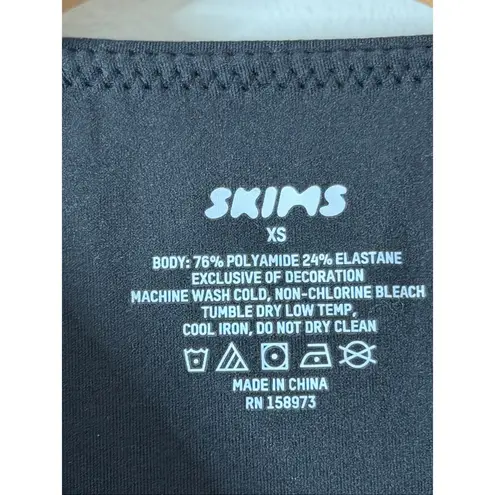SKIMS Women’s Fits Everybody High Neck Bodysuit Onyx Size Extra Small NEW