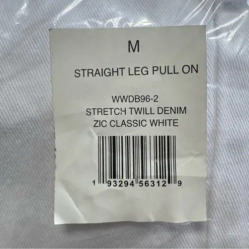 We Wore What White Straight Leg Pull On Twill Denim Size M