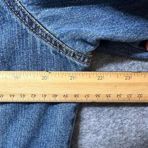 Forever 21+ Plus Size Denim Jacket Women's 2X Blue Distressed Jean Trucker