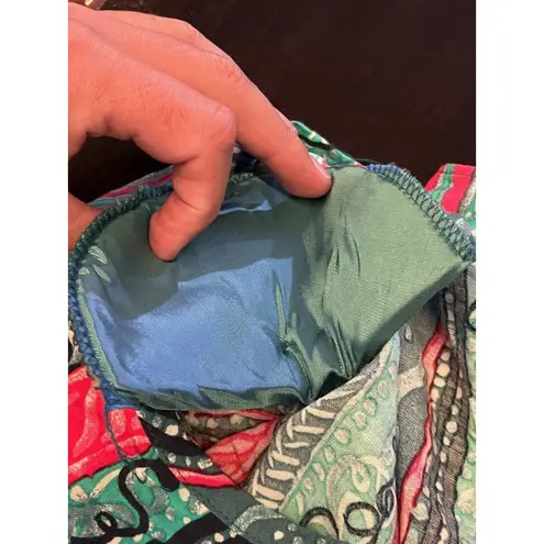 Vintage First Option Shirt Womens Large Abstract Rayon Lined Made USA 90s