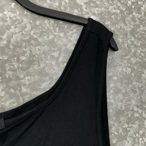 Eloquii NWT Black Plus Size Cutout Asymmetrical Strap Tank Top - Size 26/28