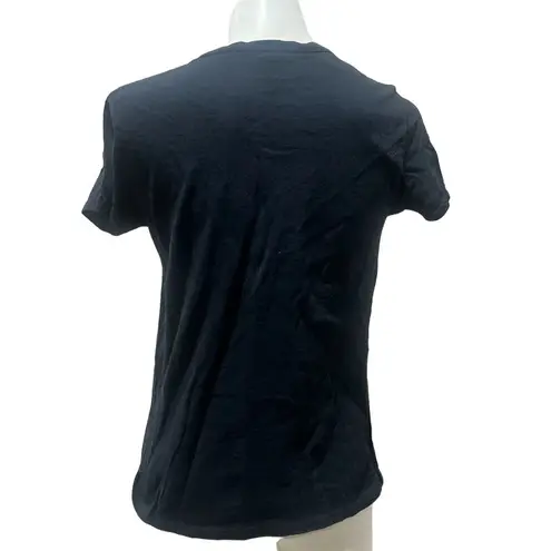 Zion Rootswear Johnny Cash Graphic T-Shirt Black Unisex M Music Rock Country V-Neck