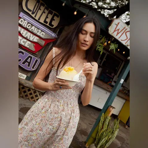 Nation Ltd Embry Dress Floral Dear Abby Smocked Midi Womens Size XL