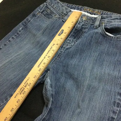 St John Bay Womens Blue Wash Flare Jeans Size 28