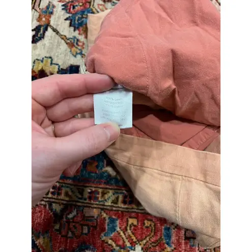 Rachel Comey Linen Shorts Women’s Size 8 Peach Blush Clay Made in USA