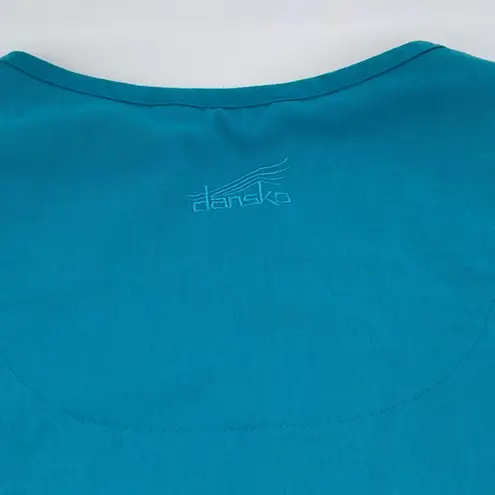 Dansko Women's Short Sleeve V-neck Button Back Nursing Scrub Top Size Medium