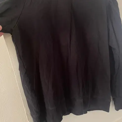 Summersalt  The Softest French Terry Puff Sleeve Pulloverblack size large - Image 4