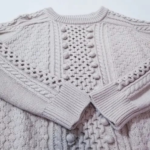 J.Crew  Popcorn Cable Knit Lambswool Sweater Women size XXL