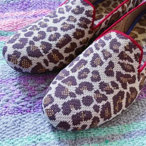 ROTHY'S Leopard Print Loafer Flats Women's Size 7.5 Brown