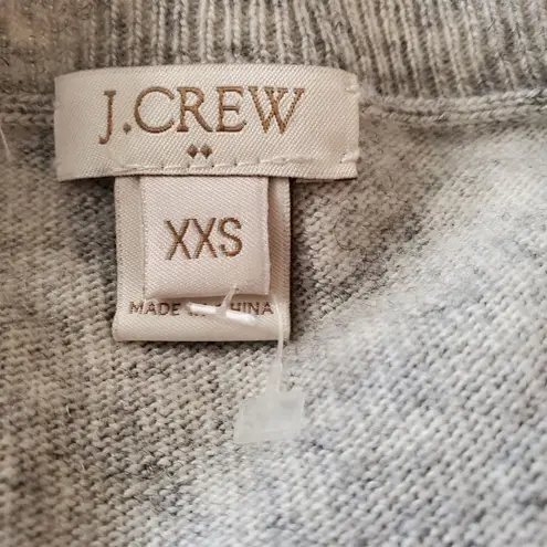 J.Crew  Gray & White Striped Sequined Sweater (XXS)