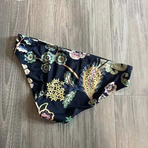 J.Crew  navy floral bikini bottom Size Medium