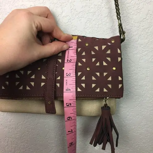JOYFOLIE Vegan Leather Cross Body Purse #2 Tan
