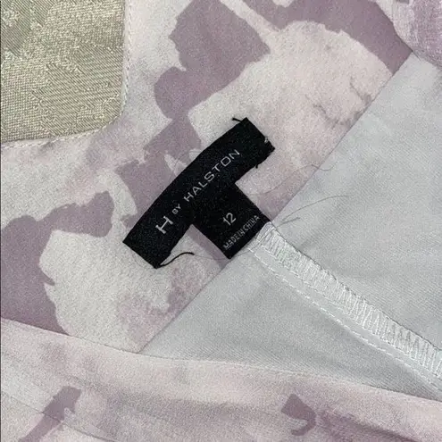 H by Halston lavender sky floral layered maxi dress women’s size 12