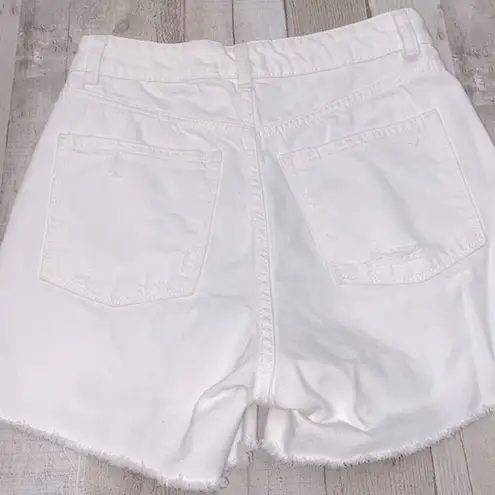 DL1961  sold at Anthropologie white Emile denim shorts size 25