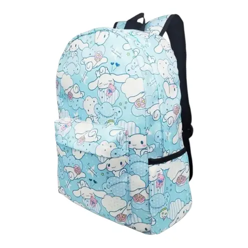 Sanrio Cinnamoroll Blue Cloud Print Backpack – Laptop School Travel Bag – New