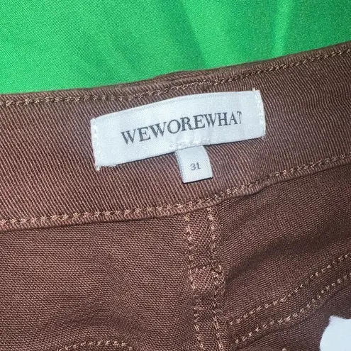 We Wore What Icon Classic Brown Women's Straight Leg Jeans size 31