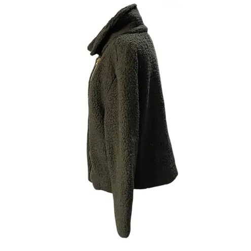 First Love Women Pullover Fleece Zip Sweatshirt Faux Shearling Sherpa Jacket