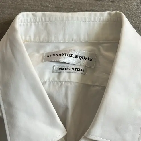 Alexander McQueen embroidered button front shirt
