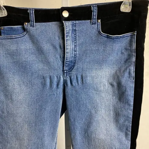 Ecru #513 THE LOS FELIZ Velvet Stripe Jeans